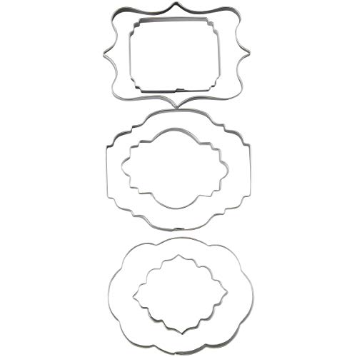 Wilton 6 Piece Plaque Fondant Cut-Outs Set #TOP2