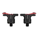 Amandaus 1 Pair Universal Pubg Fire Buttons Aim Key Mobile Controller for Mobile Phone Black