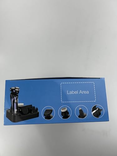Foto von Rasierer Herren Elektrisch, 4-In-1 Elektrischer Rasierapparat Nass- und Trockenrasierer IPX7, Elektrorasierer mit Präzisionstrimmer Bartschneider, USB Charge Station, 99-120Min Laufzeit, LCD-Display
