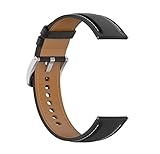 [SHEAWA] Xiaomi Watch S3用バンド ベルト 本革 レザー Mi Watch 交換バンド 交換ベルト アクセサリー (ブラック)