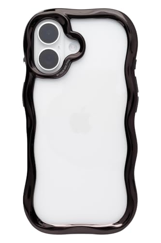 iFace BeBling Wave iPhone 17 �Ή� �P�[�X (�u���b�N)�y �A�C�t�F�C�X �r�[�u�����O iphone17 �E�F�[�u �X�}�z�P�[�X iphone�P�[�X ���^���b�N �A�C�t�H��17 �N���A�P�[�X �J�o�[ �ϏՌ� �z