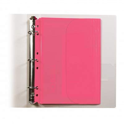 C-Line Mini 5.5 X 8.5 Poly Binder Pocket W/ Hook Loop Closure, With Custom Aop Pen #TOP1