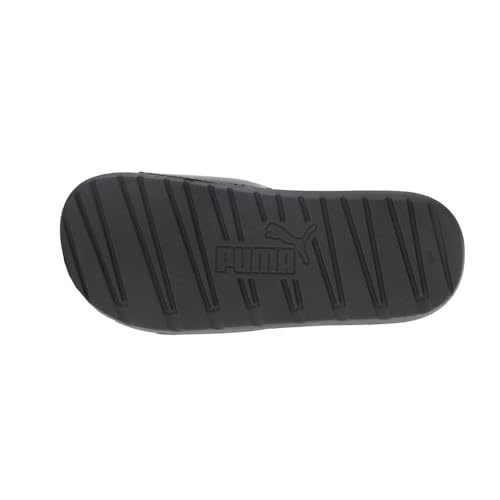 PUMA PUMA Women's COOL CAT 2.0 Slide Sandals, Puma Black-Puma White-Pale Pink, 9