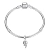 Breloque/charm porte-bonheur en argent sterling 925 en forme de chat pour bracelets à breloques Pandora #2