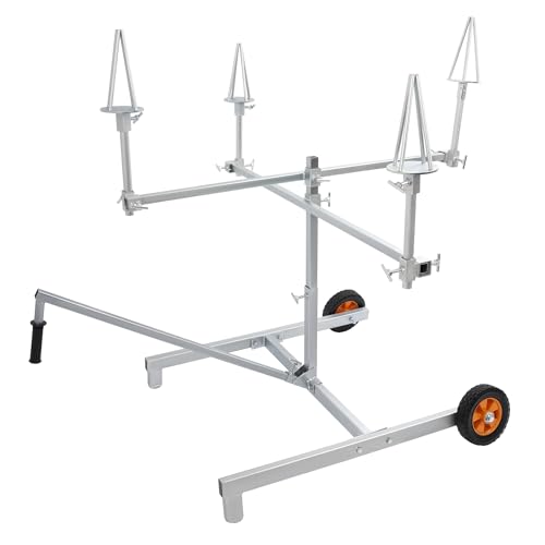 KUAFU Universal Wheel Painting Stand Rack Steel Auto Wheel Paint Tools