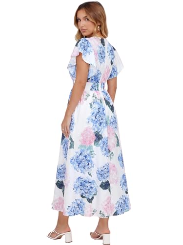 Image of Flessibili Womens Summer Floral Maxi Dress Wedding Guest Party Long Dresses 2026
