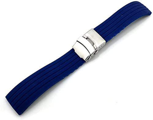 Bracelet de montre en silicone 20mm 22mm universel en caoutchouc souple