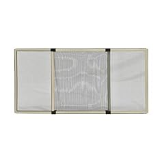 XONE Zanzariera Estensibile Bianco Crema, 40x50cm, Ribaltabile