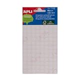 APLI 1183 Etiketten für Minibeutel, weiß, Ø 8,0 mm, 5 Blatt...