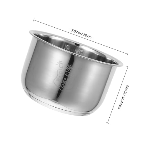 Doublure intérieure 1,6 L en acier inoxydable pour cuiseur à riz électrique