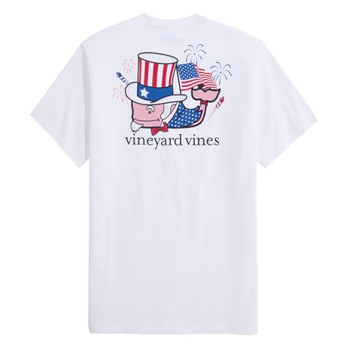 vineyard vines Men's Uncle Sam Whale Short-Sleeve Pocket Tee