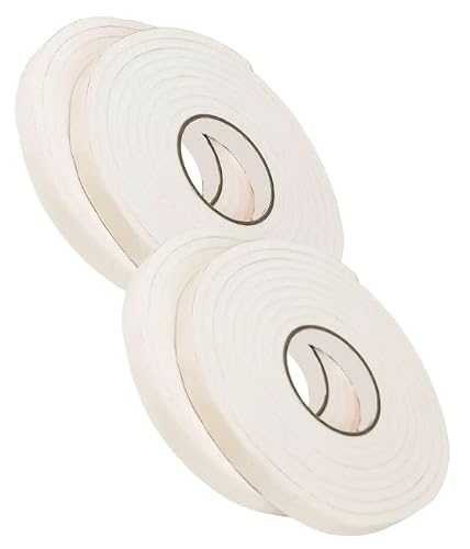Draught Excluder Tape x20 Meters Draft Excluder for Windows & Doors - Easy Application Window Seal for Effective Window Insulation 9mm x5mm (X4 5 Metre Rolls)