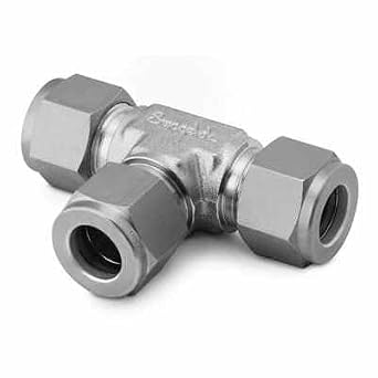 SWAGELOK SS-600-3-6-4 3/8 in. X 3/8 in. X 1/4 Tube OD, REDUCING Union TEE