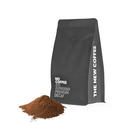 No Coffee® – Premium Bio Espresso entkoffeiniert gemahlen (250g) | Endlich ein Decaf Coffee der schmeckt | Mit Wasser entkoffeinierter Espresso gemahlen | Koffeinfrei | Entkoffeinierter Kaffee