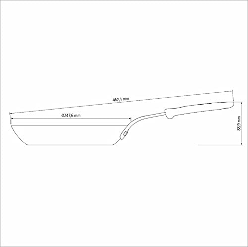 Frigideira Tramontina Profissional em Ferro 24 cm 1,3 L