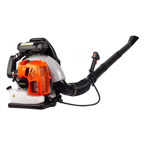 65cc High Performance Pneumatic Backpack Blower Air Cooled Commercial 2 Stroke 840CFM 3.8 HP Gasoline Backpack Leaf Blower Backpack Snow Blower Backpack Lawn Blower