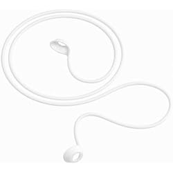 Eargasm White Connector Cord for Earplugs - Protect Earplugs with Flexible Silicone Around the Neck Lanyard String for Easy Wearing and Removal - Compatible with High Fidelity, Smaller Ears & More