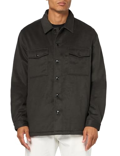 Overshirt HUGO en laine avec poches pour éviter le coup de froid