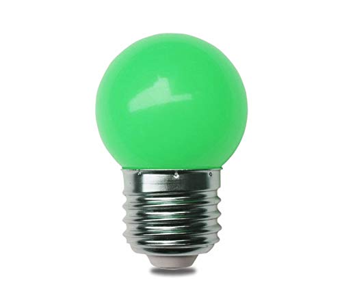 LÂMPADA G45 LED 1W VERDE 220V E27