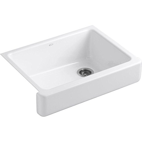 KOHLER Whitehaven® 29-1/2" Farmhouse Sink, Self-Trimming Apron, Single Bowl Kitchen