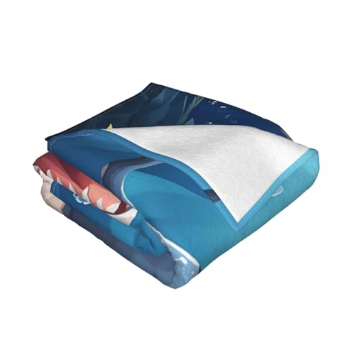 Couverture en micro-polaire plaid océan idée cadeau idéal - 3