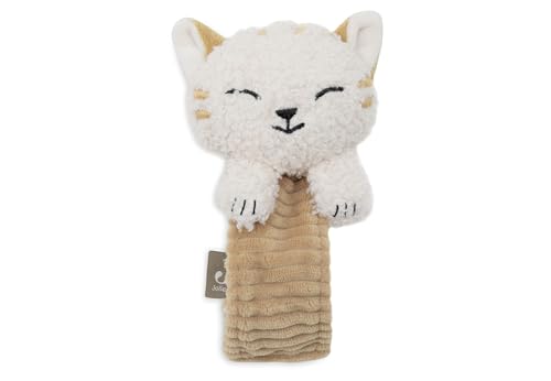 Jollein Hochet de Poignet - Charlie - Bracelet Hochet Doux avec Bande Velcro - Jouet Sensoriel pour Bébé - Dès la Naissance