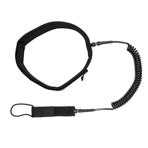 ZHORCIN Waist Belt Leash with Paddle Board Coiled Leash for Paddle Board Adjustable Quick Release Surfboard Waist Leash
