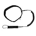 ZHORCIN Waist Belt Leash with Paddle Board Coiled Leash for Paddle Board Adjustable Quick Release Surfboard Waist Leash