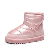 DREAM PAIRS Jungen Mädchen Schneestiefel fashion Schnürstiefel Winterstiefel mittelere Stiefel mi...