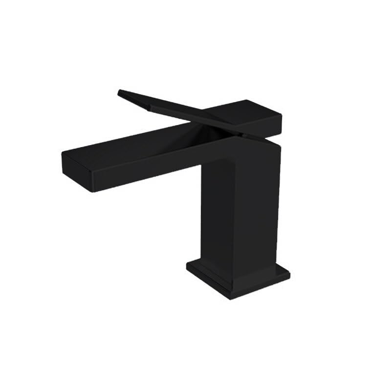 Robinet mitigeur noir lavabo salle de bains eau chaude froide grue laiton pont unique