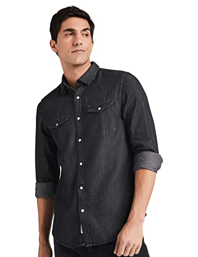 Image of Amazon Brand - INKAST Men's Slim Shirt (AZ-INK-RFS-DN-04 Dark Grey S)
