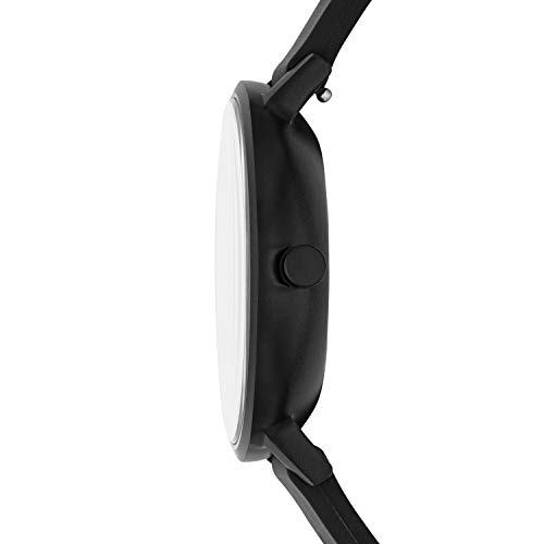 Skagen Men's Aaren Quartz Analog Stainless Steel And Silicone Watch, Color: Black (Model: Skw6544) #TOP2