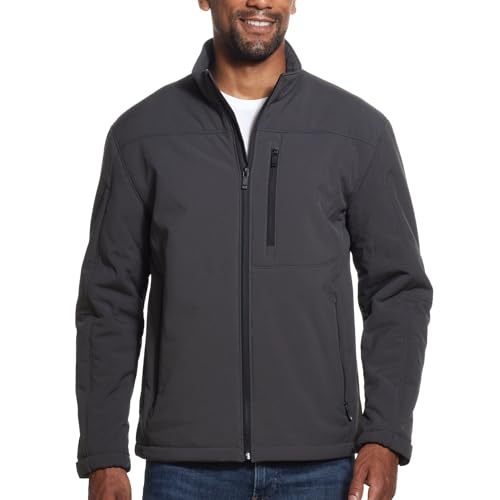 Image of Weatherproof Men's Softshell Jacket - Wind & Water Resistant - Breathable, Lightweight Outdoor Coat