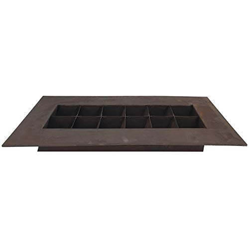 Vandue Modern Home Living Wall Galvanized Steel/Zinc Succulent Planter (Rust Zinc, 12 Pocket) #TOP4