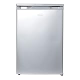 Statesman L255S Under Counter Larder Fridge, 55cm, 2 Adjustable Glass Shelves, Large Salad Drawer, Internal Light, Reversible Door, Adjustable Feet, Silver
