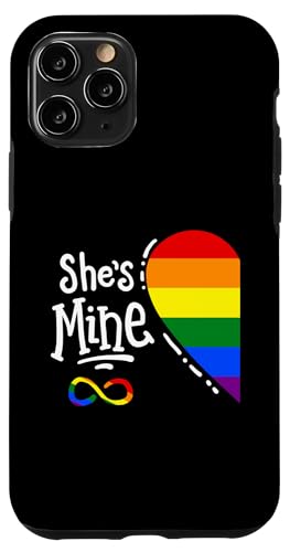I'm Her's She's Mine LGBTQ Couples Lesbian Pride Coque pour iPhone 11 Pro