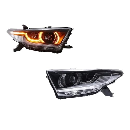 Feux de jour LED compatibles Toyota Highlander 2012-2014 avec feux stop