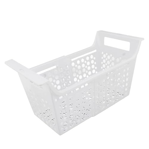 Chest Freezer Basket, Adjustable Chest Freezer Organizer Basket Expandable Deep Freezer Organizer Bins with Handle, Heavy Load Universal Freezer Storage Rack for Home Kitchen (S
