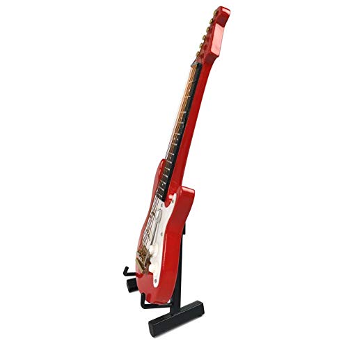 Alano GE34R-10-S Modèle de guitare électrique Rouge Modèle de décoration Modèle de guitare avec boîte cadeau - Les Beatles, Paul McCartney, John Lennon, RIngo Starr, George Harrison Alano GE34R-10-S Modèle de guitare électrique Rouge Modèle de décoration Modèle de guitare avec boîte cadeau – Image 4