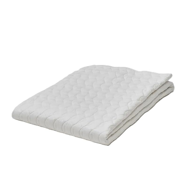 西川　ウォッシャブル　コットンベッドパッド コットンベッドパッド （シングル）100×200cm ホワイト 側生地
