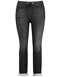  Samoon Damen 320035-21386 Slim Jeans, Schwarz (Dark Black Denim 1989), (Herstellergröße:54)