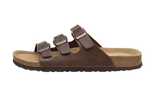 CUSHIONAIRE Men's Lela-M Cork Footbed Sandals #TOP25