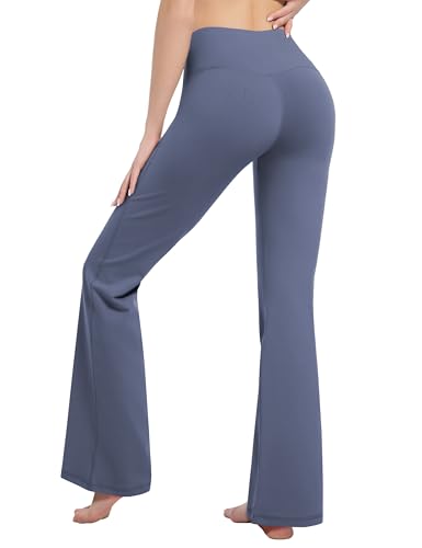 Image of BUBBLELIME Women Out Pockets High Waist Bootlegs Tummy Control Yoga Flared