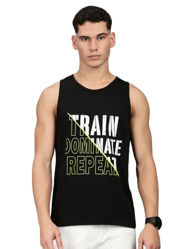 Image of Lux Nitro Men's Sleeveless Gym Tank Top Combed Cotton | Scoop Neck Athletic Vest | Ultra-Soft, Tag-Free, Urban Fitness Wear