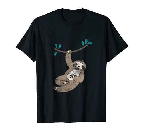 Funny Sloth accroché dans un arbre paresseux animal T-Shirt