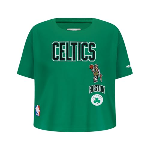 Pro Standard Big Girls NBA Boston Celtics Retro Classics Short Sleeve Boxy Tee Kelly Green L by Pro Standard - Used condition - US$8.02