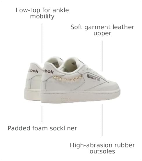 Image of Reebok Club C 85 Tennis Shoes for Women - White Womens Sneakers