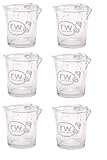 Rattleware 3-Ounce Espresso Shot Glass Pitcher, Double Spouted Shot Glass, Genuine Barista Measuring