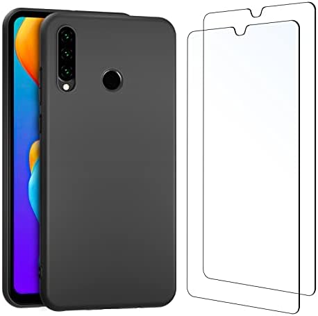 AICEK Cover per Huawei P30, Cover Huawei P30 Nero Silicone Case Molle di TPU Sottile Custodia per Huawei Huawei P30