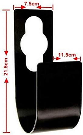 8.5 Inches Durable Steel Garden Hose Hanger (Black 1 Pcs) - Spigot Hook Hose Holder New